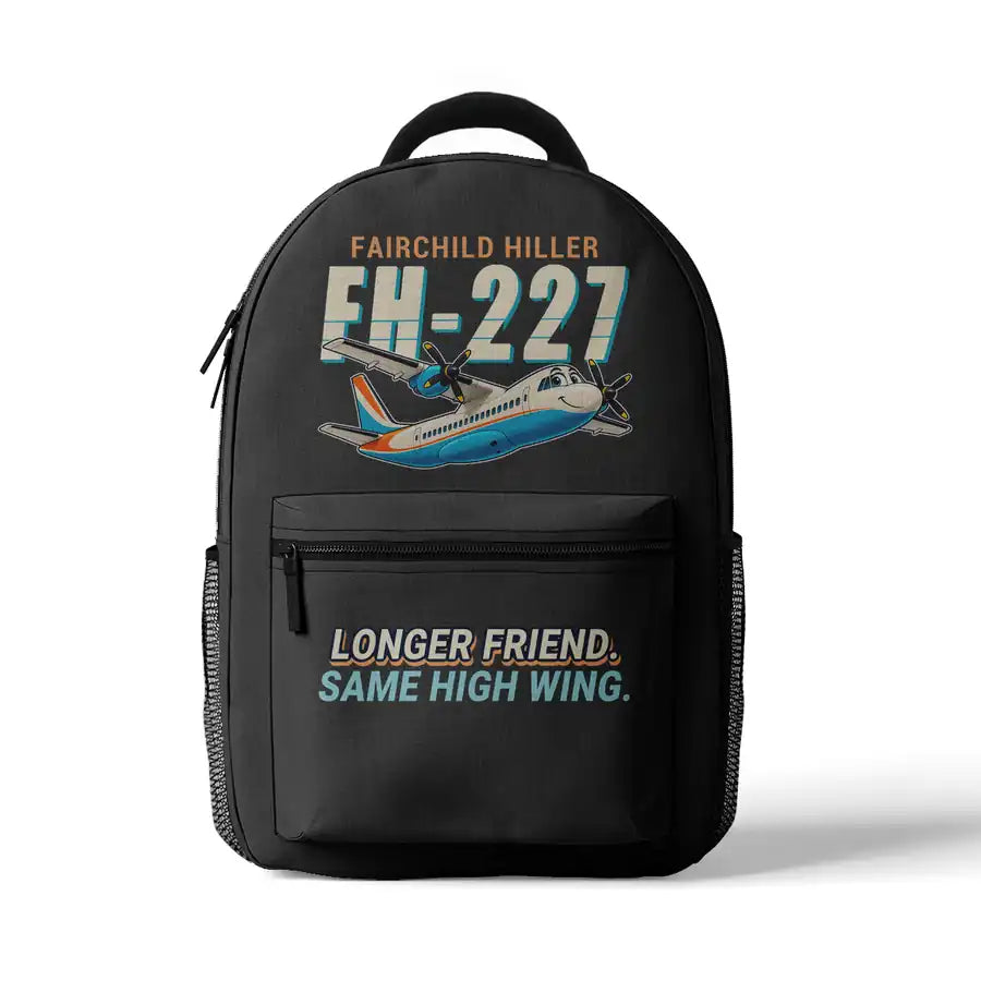 Fairchild Hiller FH-227B - 3D Backpack - Cartoon - Gray