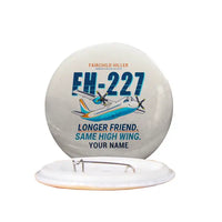 Thumbnail for Fairchild Hiller FH-227B - Cartoon + Name - Pin - Beige