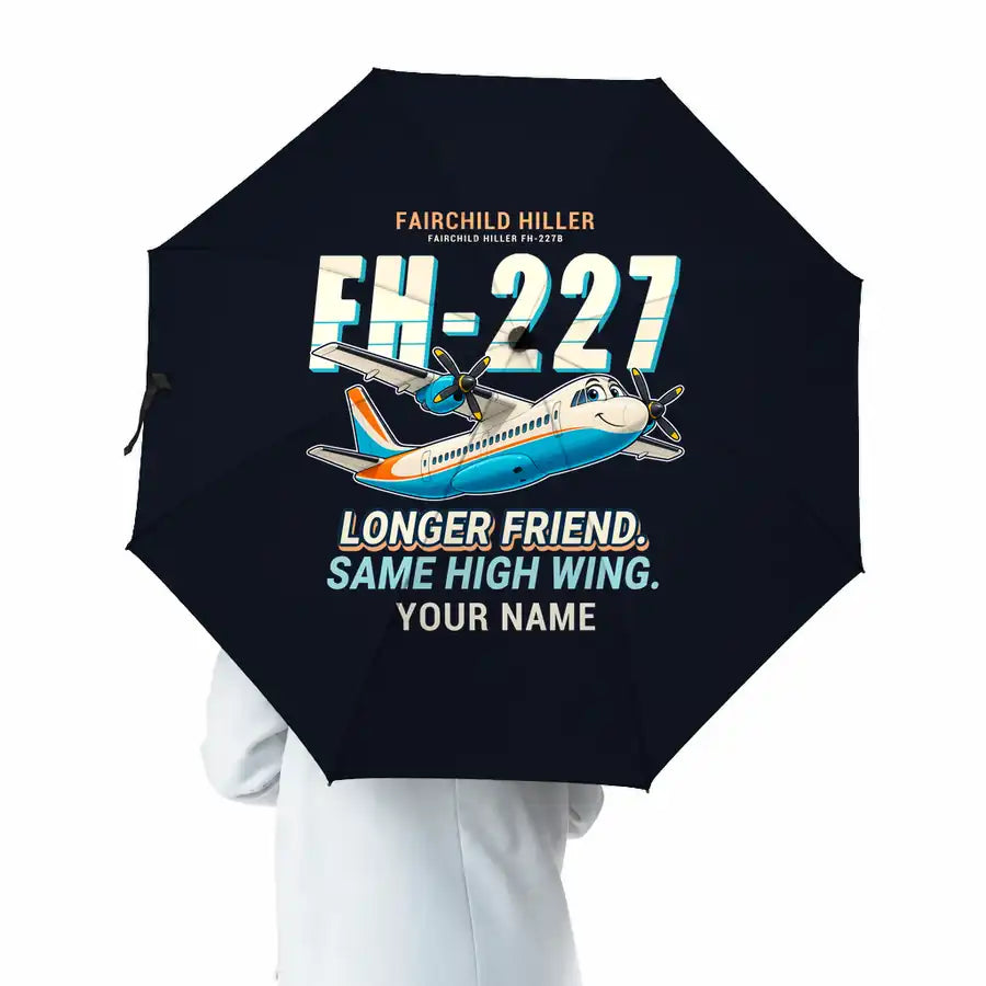 Fairchild Hiller FH-227B - Cartoon + Name - Umbrella