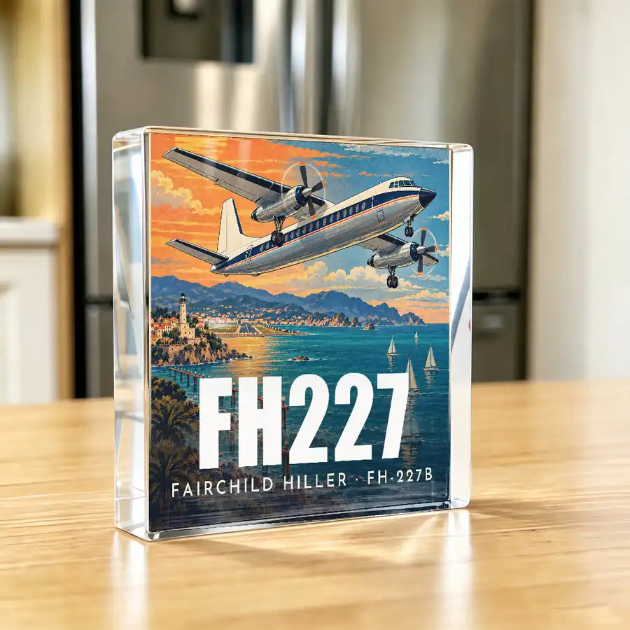 Fairchild Hiller FH-227B - Crystal Ornament - 3D - Kitchen