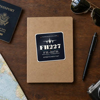 Thumbnail for Fairchild Hiller FH-227B - Heritage - Square Sticker - Notebook