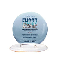 Thumbnail for Fairchild Hiller FH-227B - Original + Name - Pin - Light Blue