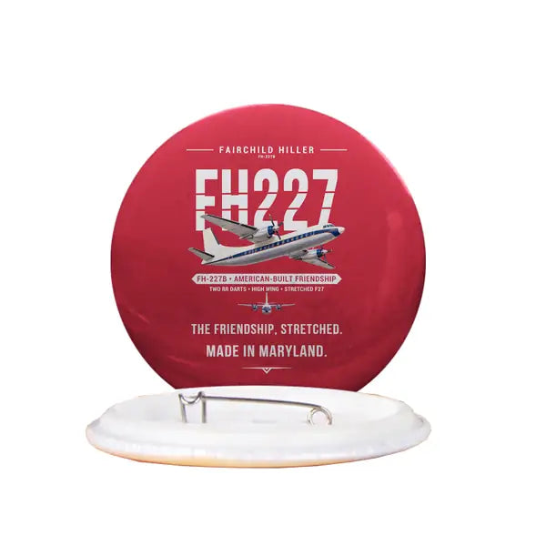 Fairchild Hiller FH-227B - Original - Pin - Red