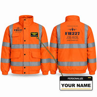 Thumbnail for Fairchild Hiller FH-227B Reflective Winter Jackets - Heritage + Name - Orange
