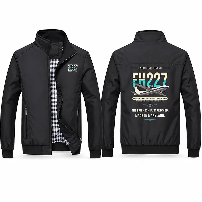 Fairchild Hiller FH-227B Stylish Jackets - Stand Collar - Original - Black