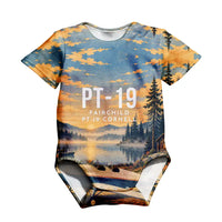 Thumbnail for Fairchild PT-19 Cornell 3D All-Over Print Clothing - Baby Bodysuit - 3D