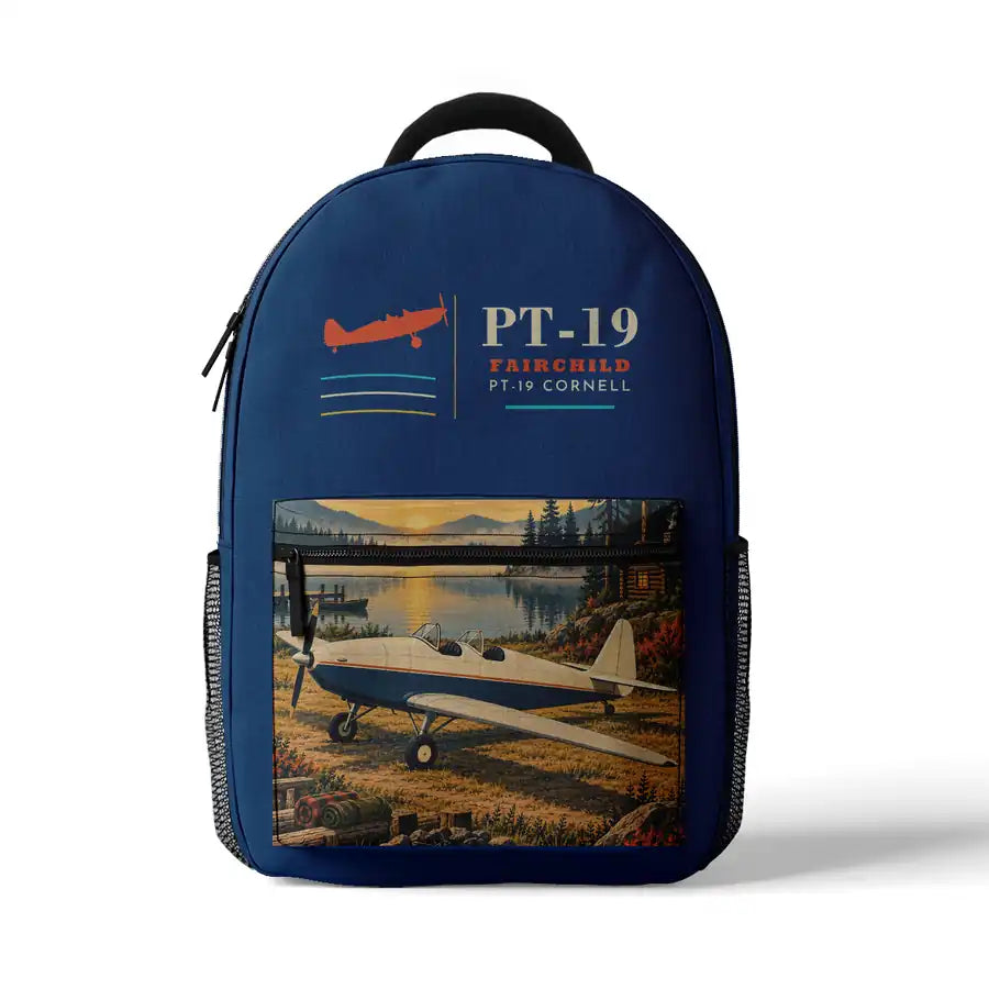 Fairchild PT-19 Cornell - 3D Backpack - Blue
