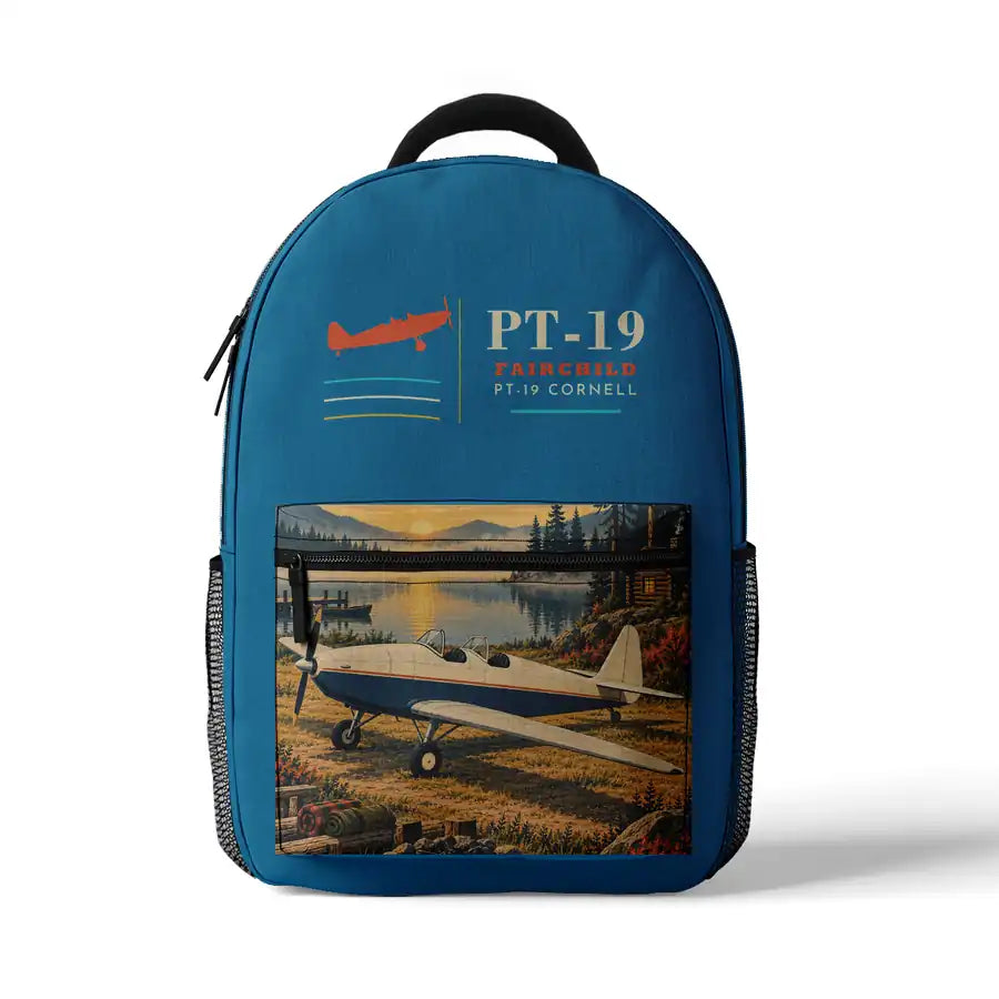 Fairchild PT-19 Cornell - 3D Backpack - Light Blue
