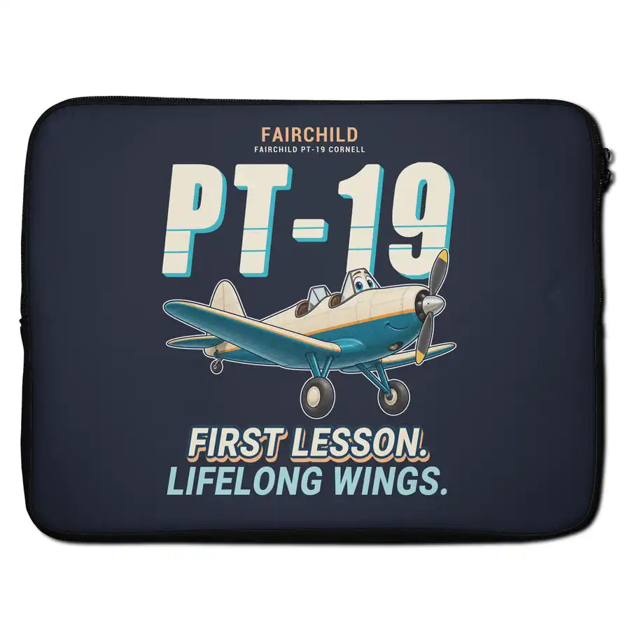 Fairchild PT-19 Cornell - Cartoon - Laptop Sleeve