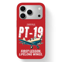 Thumbnail for Fairchild PT-19 Cornell - Cartoon - MagSafe iPhone 17 Pro - Red