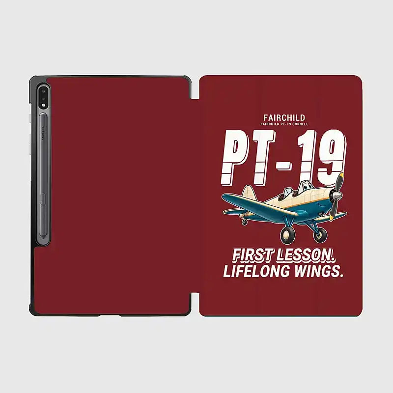 Fairchild PT-19 Cornell - Cartoon - Samsung Tablet - Dark Red