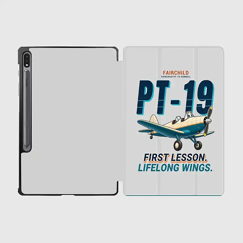 Fairchild PT-19 Cornell - Cartoon - Samsung Tablet - Light Gray