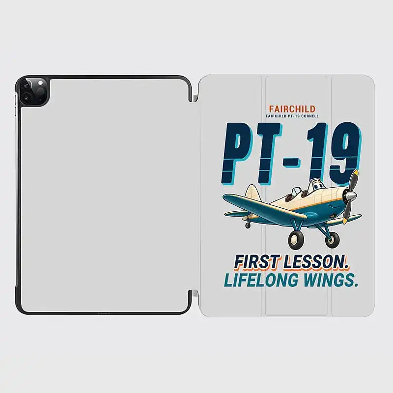 Fairchild PT-19 Cornell - Cartoon - iPad Case - Light Gray