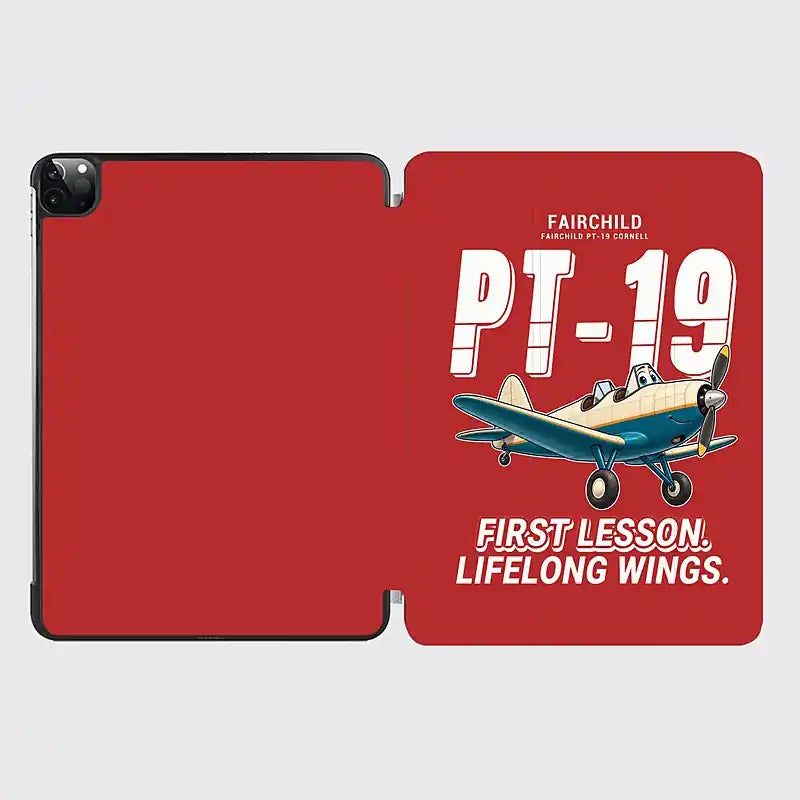 Fairchild PT-19 Cornell - Cartoon - iPad Case - Red