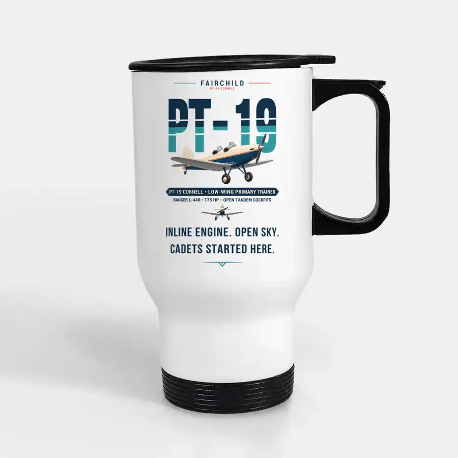 Fairchild PT-19 Cornell - Original - Stainless Steel with Holder - White