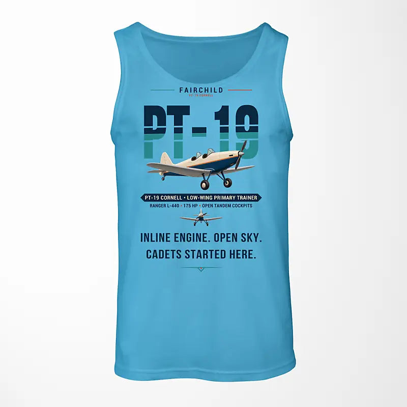 Fairchild PT-19 Cornell - Original - Tank Top - Sky Blue