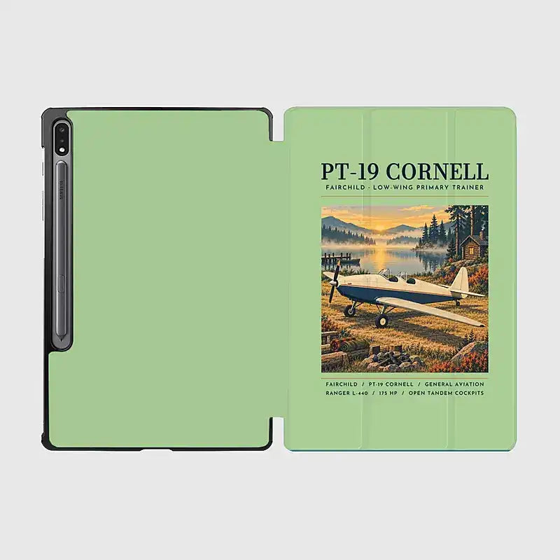 Fairchild PT-19 Cornell - Poster - Samsung Tablet - Light Green