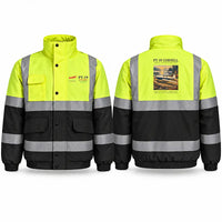 Thumbnail for Fairchild PT-19 Cornell Reflective Winter Jackets - Poster - Fluorescent Yellow & Navy