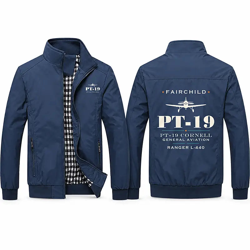 Fairchild PT-19 Cornell Stylish Jackets - Stand Collar - Heritage - Navy Blue