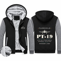 Thumbnail for Fairchild PT-19 Cornell Zipped Sweatshirts - Heritage - Black & Gray