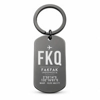 Thumbnail for Fakfak Airport FKQ - Key Chain - Original Design - Black