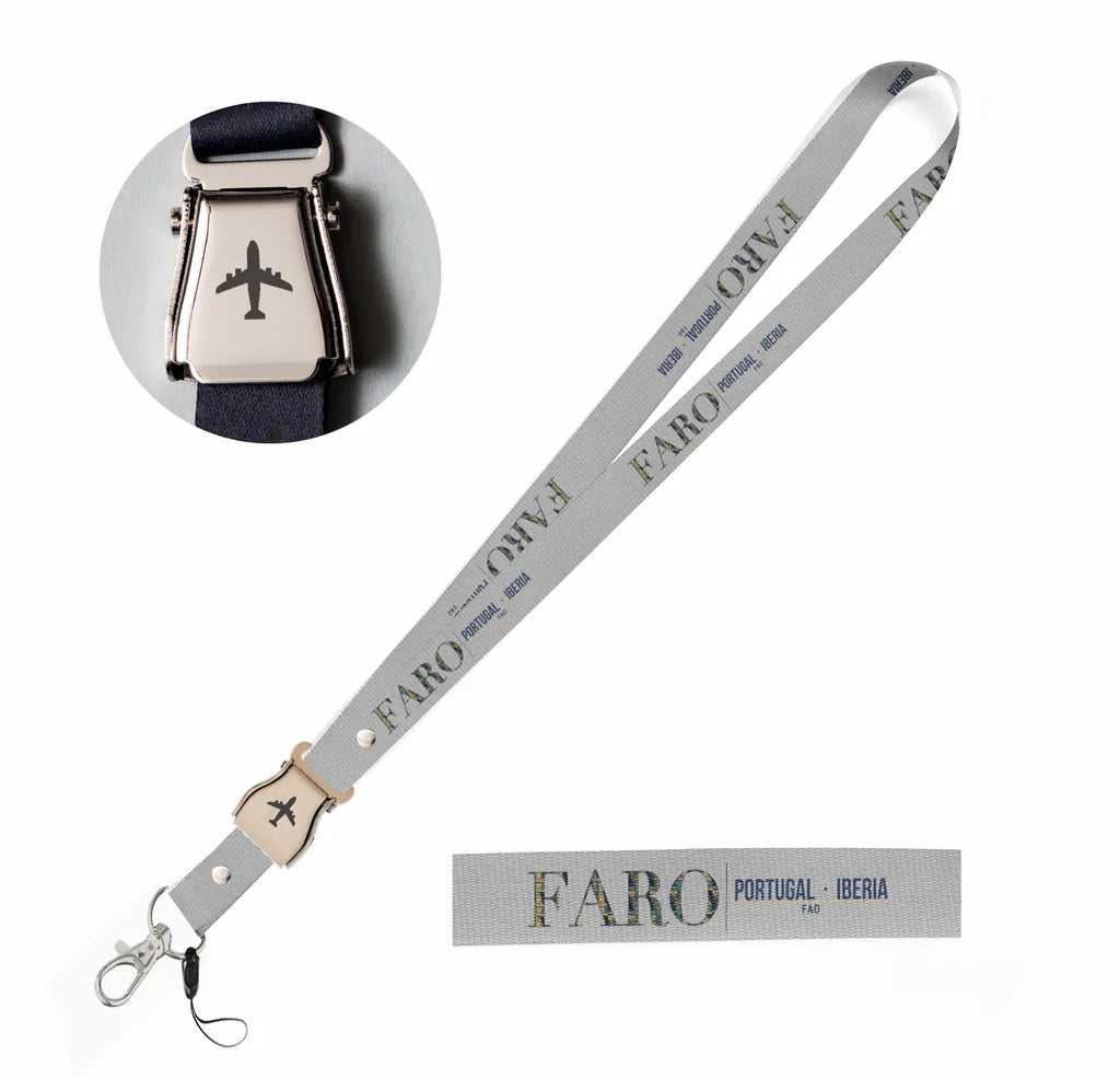 Faro City Series seat belt lanyard - light gray