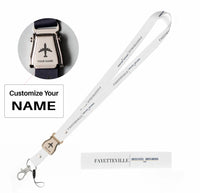 Thumbnail for Fayetteville City Series seat belt lanyard - white with name
