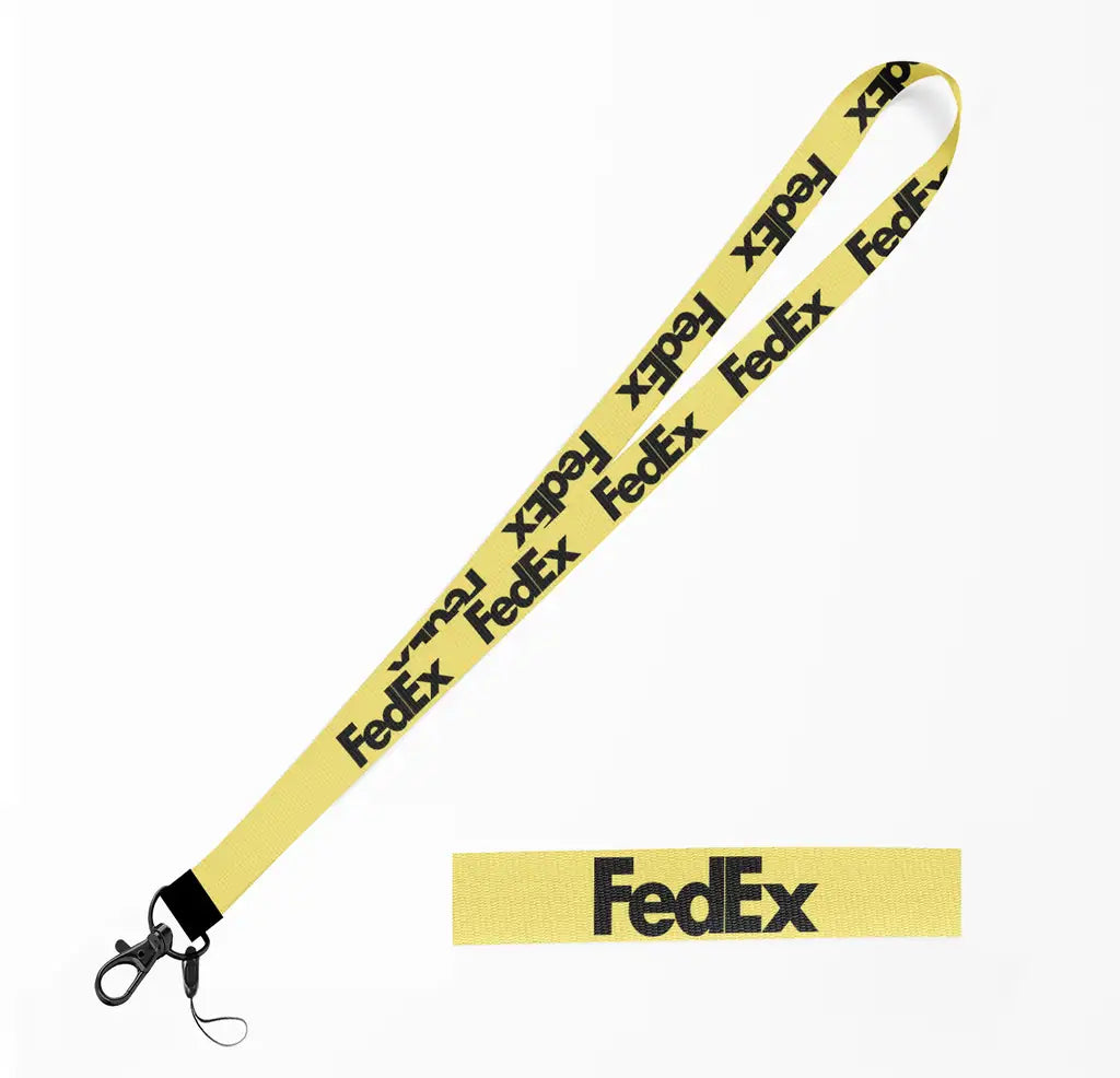 FedEx lanyard - yellow
