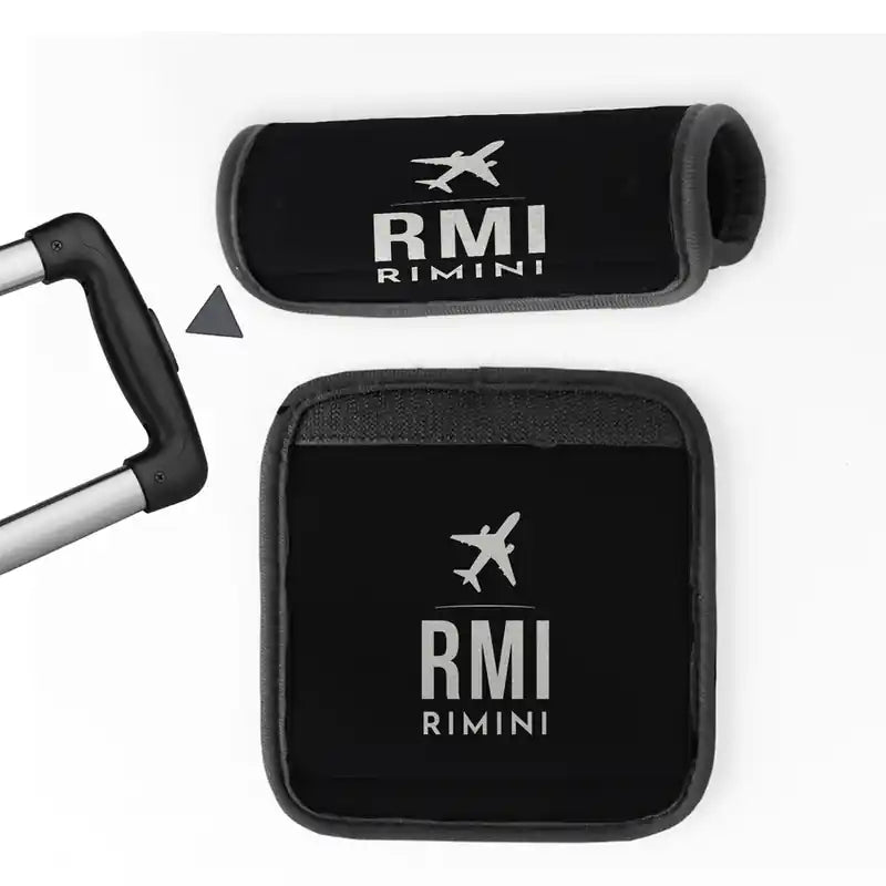 Federico Fellini International Airport (RMI) Luggage Handle Covers - Black