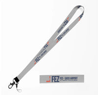 Thumbnail for Fes - Saiss Airport (FEZ) lanyard - light gray