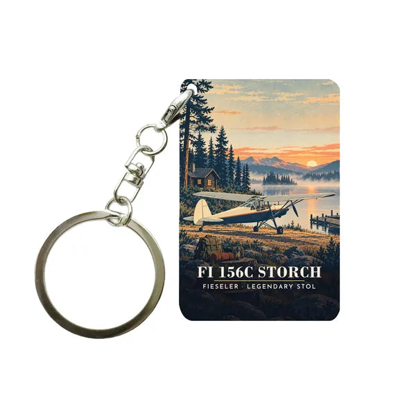 Fieseler Fi 156C Storch - 3D - Key Chain - Full Print
