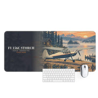 Thumbnail for Fieseler Fi 156C Storch - 3D + Name - Desk Mat - Full Print