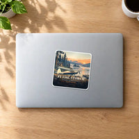 Thumbnail for Fieseler Fi 156C Storch - 3D + Name - Square Sticker - MacBook