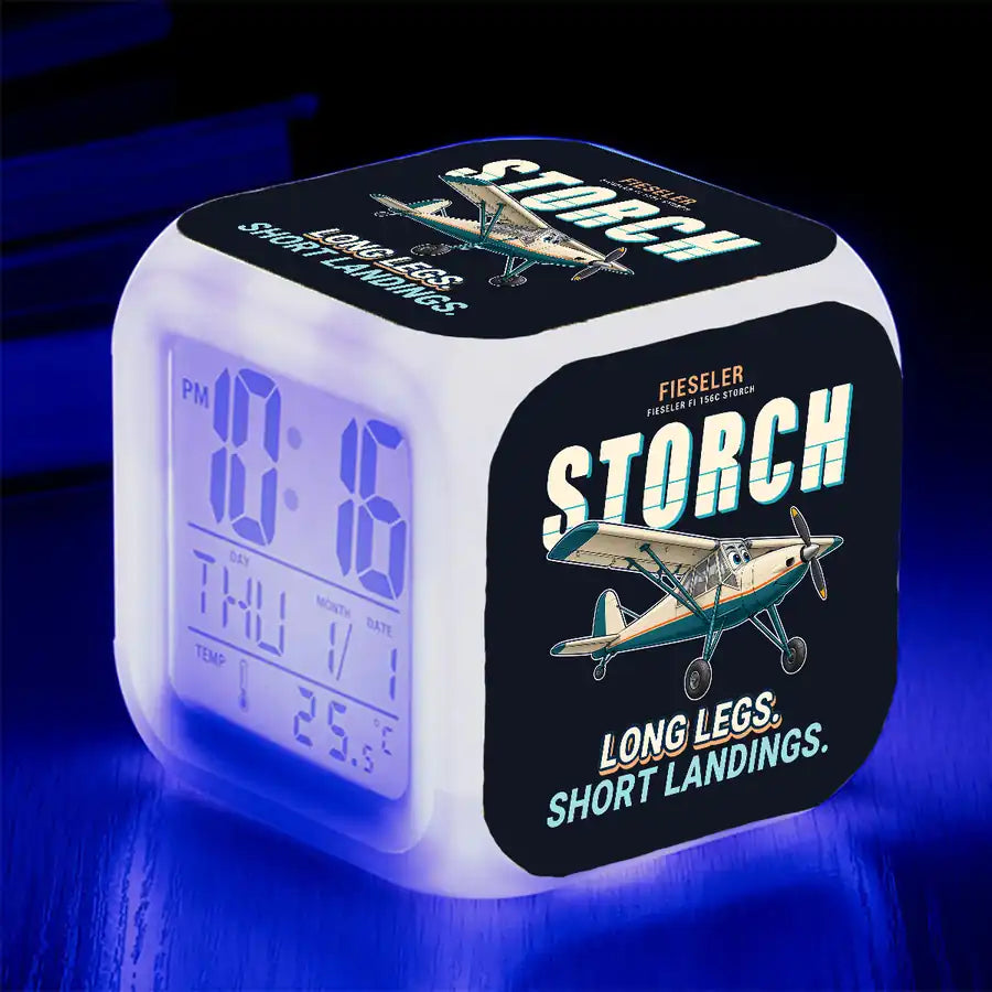 Fieseler Fi 156C Storch - Cartoon - Alarm Clock