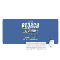Thumbnail for Fieseler Fi 156C Storch - Cartoon - Desk Mat - Blue