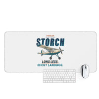 Thumbnail for Fieseler Fi 156C Storch - Cartoon - Desk Mat - White