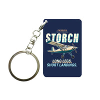 Thumbnail for Fieseler Fi 156C Storch - Cartoon - Key Chain - Navy Blue