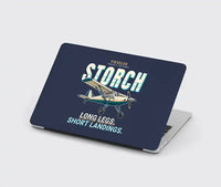 Thumbnail for Fieseler Fi 156C Storch - Cartoon - MacBook Case - Navy Blue