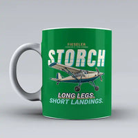 Thumbnail for Fieseler Fi 156C Storch - Cartoon - Mug - Green