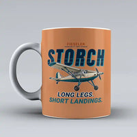 Thumbnail for Fieseler Fi 156C Storch - Cartoon - Mug - Orange