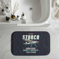 Thumbnail for Fieseler Fi 156C Storch - Cartoon + Name - Bath Mat