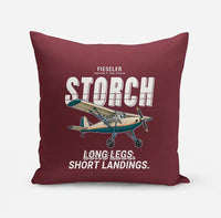 Thumbnail for Fieseler Fi 156C Storch - Cartoon - Pillow - Dark Red