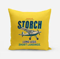 Thumbnail for Fieseler Fi 156C Storch - Cartoon - Pillow - Yellow