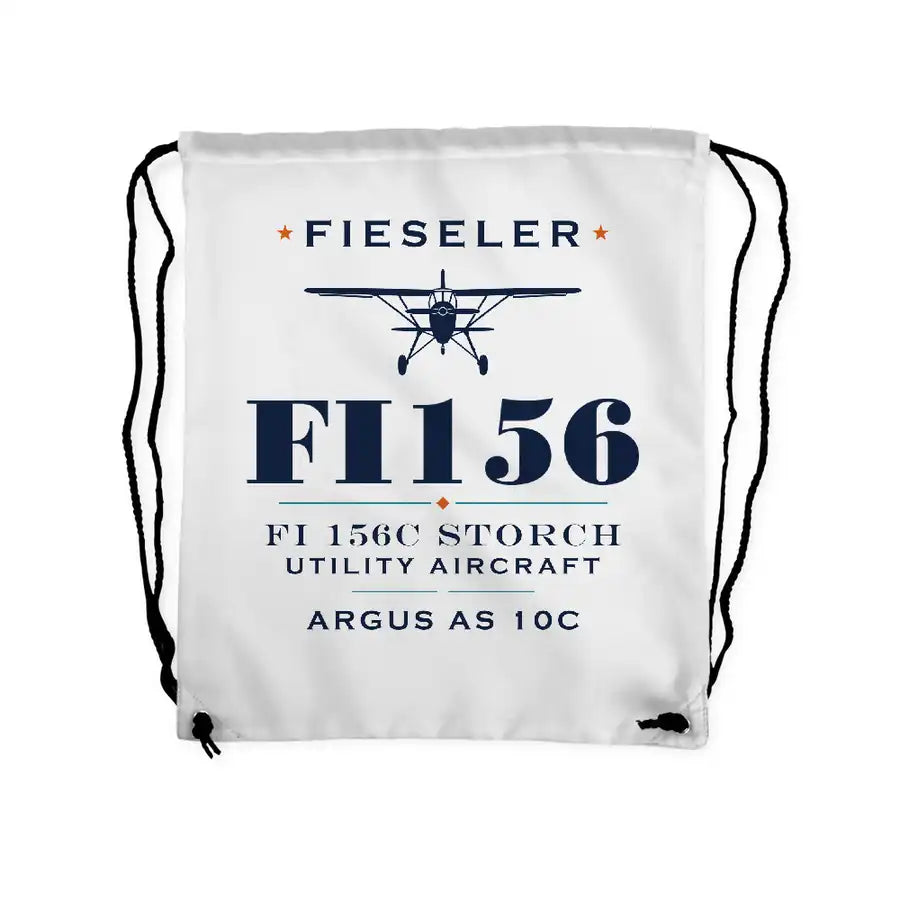 Fieseler Fi 156C Storch - Drawstring Bag - Heritage - White