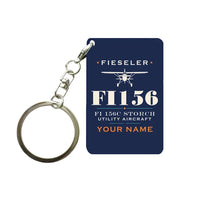 Thumbnail for Fieseler Fi 156C Storch - Heritage + Name - Key Chain - Navy Blue