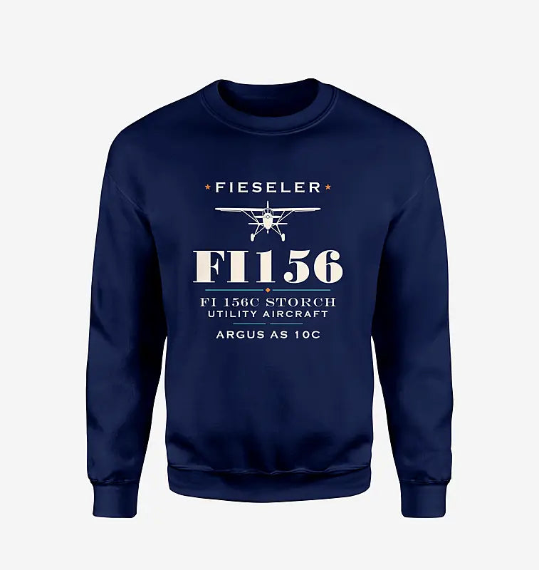 Fieseler Fi 156C Storch - Heritage - Sweatshirt - Navy Blue