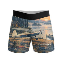 Thumbnail for Fieseler Fi 156C Storch - Men Boxers - 3D + Name - Full Print