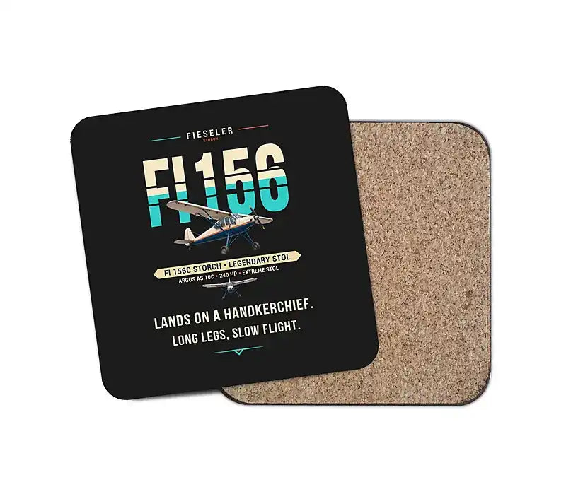 Fieseler Fi 156C Storch - Original - Coaster - Black