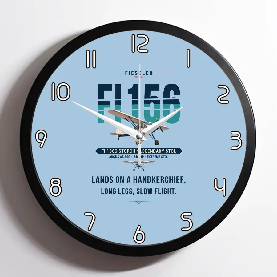 Fieseler Fi 156C Storch - Original - Framed - Light Blue