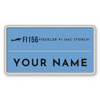 Thumbnail for Fieseler Fi 156C Storch Patches - Rectangle + Name - Sky Navy